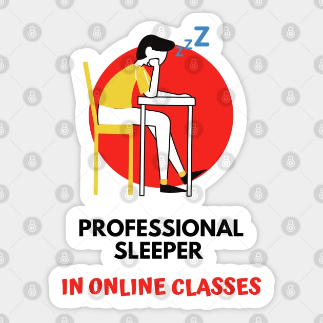 Online class professional sleeper funny Sticker by TTWW Studios